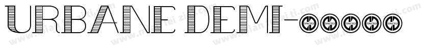 Urbane Demi字体转换